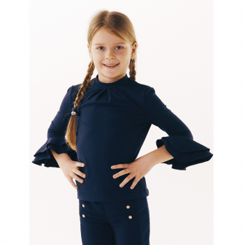 Детская блузка для девочки Smil Синий от 11 до 14 лет 114643