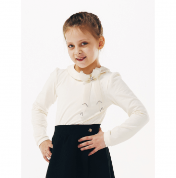 Детская блузка для девочки Smil Молочный от 5 до 6 лет 114646