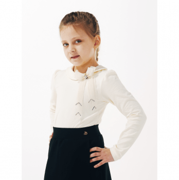 Детская блузка для девочки Smil Молочный от 11 до 14 лет 114647