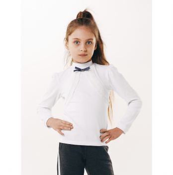 Детская блузка для девочки Smil Белый от 7 до 10 лет 114644