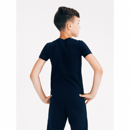Детская футболка для мальчика Smil Темно-синий 7-10 лет 110543