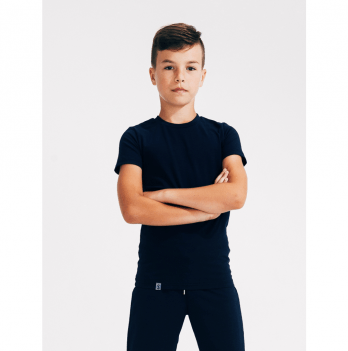 Детская футболка для мальчика Smil Темно-синий 12-14 лет 110544
