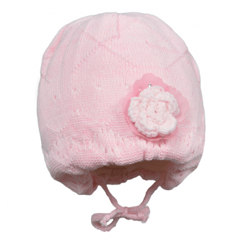 Шапка детская демисезонная для девочки Олта Розовый от 6 до 12 мес 012015