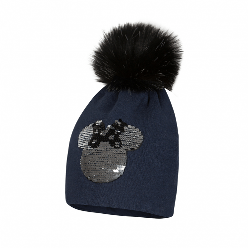 Вязаная шапка детская зимняя Broel Темно-синий 2-3 года MARCELLA