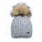 Вязаная шапка детская зимняя Девид стар Серый 9-12 лет 2085