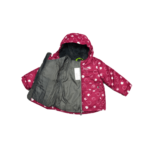Зимний костюм детский куртка и полукомбинезон Perlimpinpin Малиновый/Серый от 9 мес до 1.5 лет VH278G
