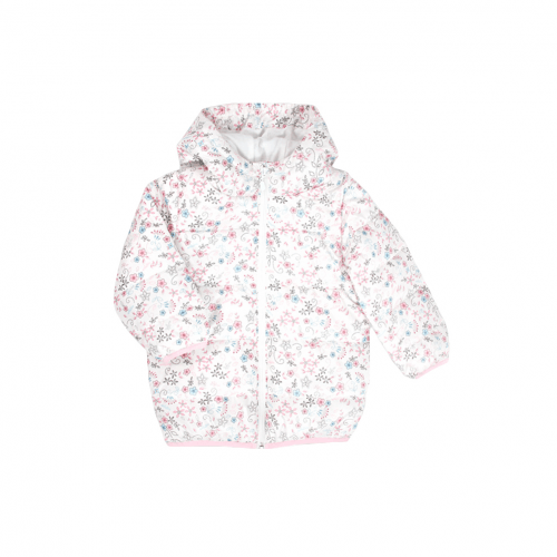 Демисезонная куртка детская Evolution (Goldy) Цветочки Белый 1,5-4 года 24-ВД-20