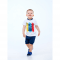 Летний костюм футболка и шорты для мальчика Smil Surffriends Белый/Синий 6-9 месяцев 113266