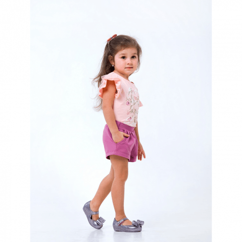 Детская футболка для девочки Smil Летний цветок Персиковый 2-6 лет 110560
