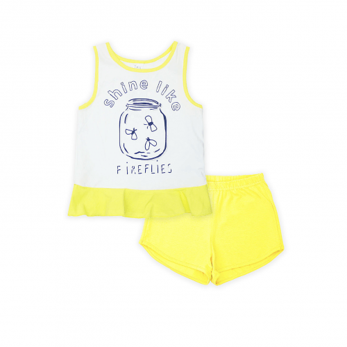 Пижама для девочки Smil Белый/Желтый от 1.5 до 5 лет 104394