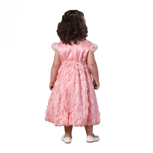Нарядное платье на девочку Piccolo Персиковый 7-8 лет Полина