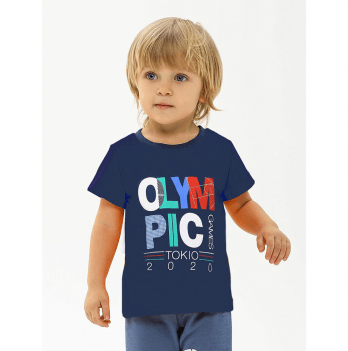 Детская футболка для мальчика Smil Синий от 1.5 до 4.5 лет 110584-1