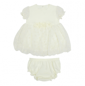 Комплект детское платье и трусики Smil Нарядная одежда Молочный 6-18 месяцев 109059-1