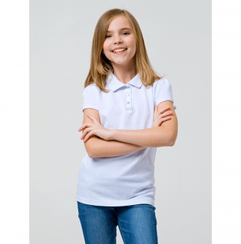Детская футболка для девочки Smil Белый от 5 до 6 лет 114745
