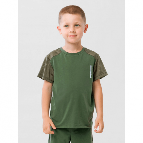 Детская футболка для мальчика Smil Хаки 7-10 лет 110605