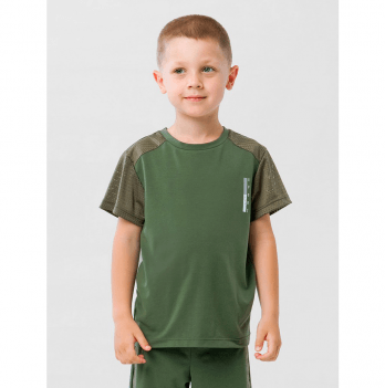 Детская футболка для мальчика Smil Хаки 7-10 лет 110605