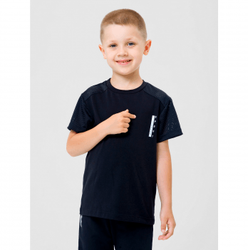 Детская футболка для мальчика Smil Черный 6 лет 110605