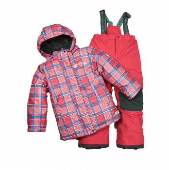 Зимний костюм детский куртка и полукомбинезон Perlimpinpin Коралловый от 7 до 9 лет VH236A