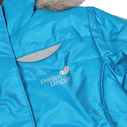 Зимний костюм детский куртка и полукомбинезон Perlimpinpin Бирюзовый от 7 до 8 лет VH255B