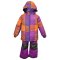 Зимний костюм детский куртка и полукомбинезон Perlimpinpin Фиолетовый от 7 до 8 лет VH257D