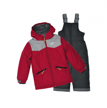 Зимний костюм детский куртка и полукомбинезон Perlim pinpin Красный/Черный 12 лет VH263B-1