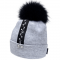 Вязаная шапка детская зимняя Девид стар Серый 1,5-2 года 21402-1