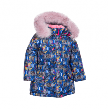 Зимняя куртка детская Evolution (Goldy) с принтом Синий 1-3 года 32-ЗД-19