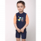 Детский комбинезон для плавания Keyzi Синий/Оранжевый 1,5 года Dino body