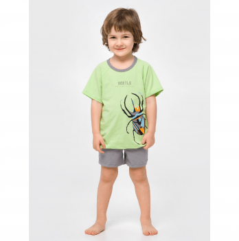 Пижама для мальчика Smil Зеленый/Серый от 1.5 до 4 лет 104826