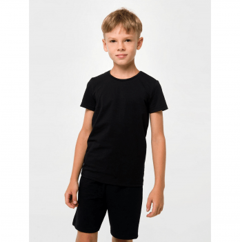 Детская футболка для мальчика Smil Черный 8-10 лет 110565