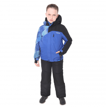 Зимний костюм детский куртка и полукомбинезон Conifere Черный/Синий 9 лет CF16613
