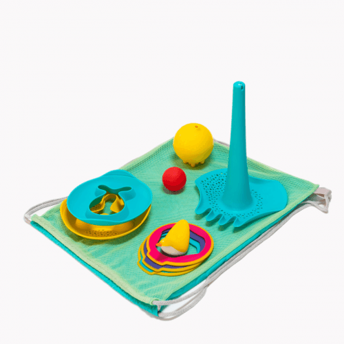 Игровой набор для песочницы Quut Triplet+ Star Fish+ Ringo+ Plui+ Мини Уточка в сумочке Комплект1