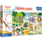 Пазлы+раскраска Trefl Детки в зоопарке 15 шт 42000