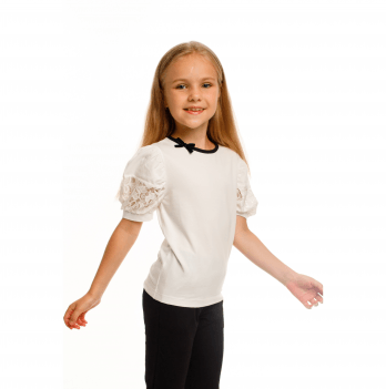 Детская блузка для девочки Vidoli Молочный на 11 лет G-22949S_milk