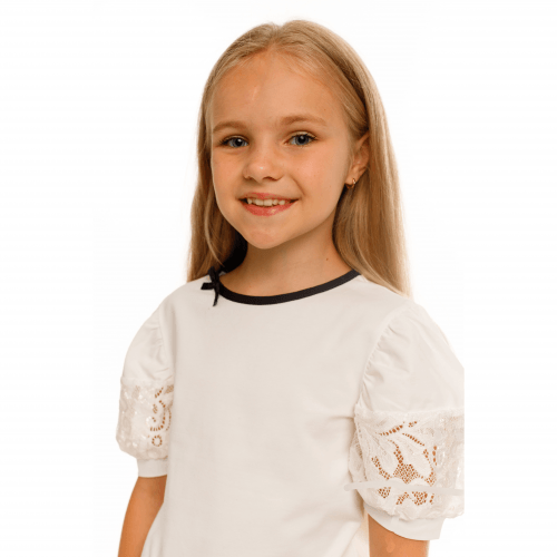 Детская блузка для девочки Vidoli Молочный на 11 лет G-22949S_milk