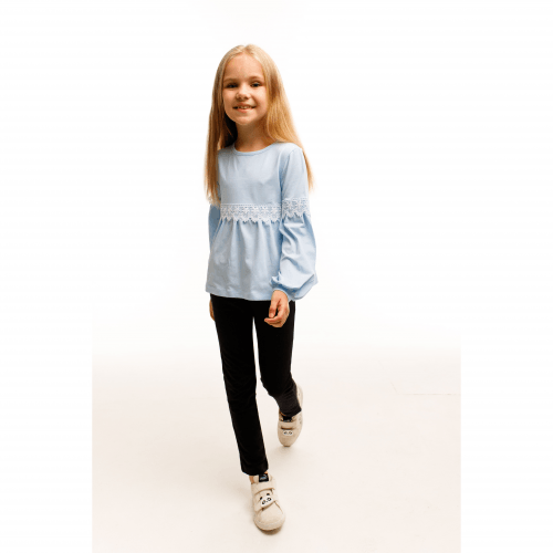 Детская блузка для девочки Vidoli Голубой от 7 до 8 лет G-22952W_blue