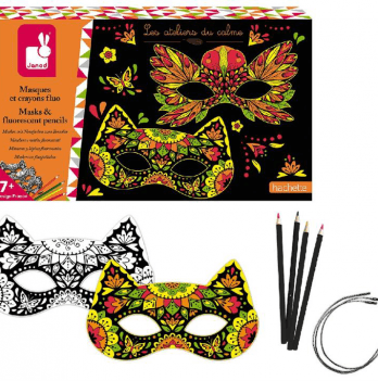 Набор для творчества Janod Маски с карандашами J07944