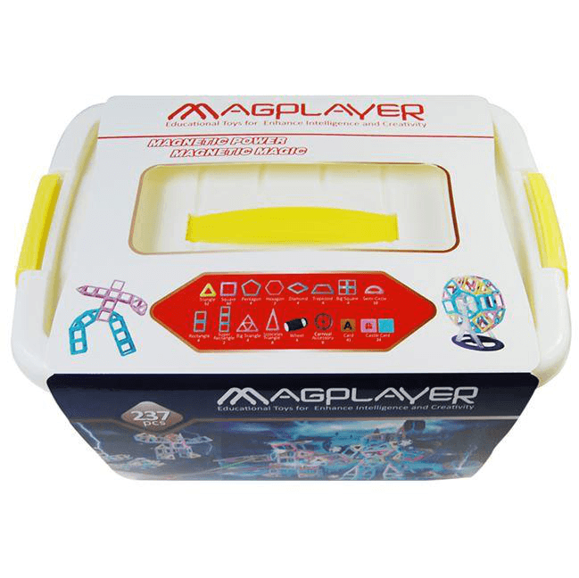Конструктор Magplayer Магнитный набор бокс 237 шт MPT2-237 Конструктор Magplayer Магнитный набор бокс 237 шт MPT2-237