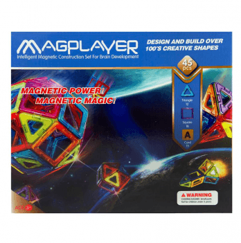 Конструктор Magplayer Магнитный набор 45 шт MPA-45