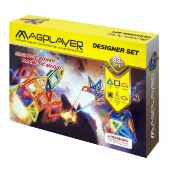 Конструктор Magplayer Магнитный набор 83 шт MPA-83