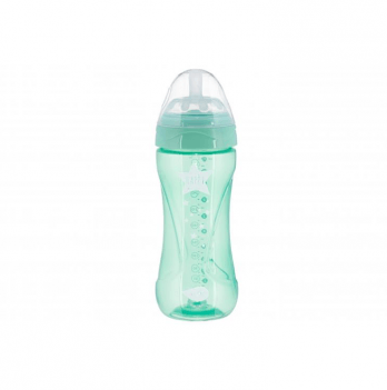 Антиколиковая бутылочка для кормления Nuvita Mimic Cool 330 мл от 4 месяцев Зеленый NV6052GREEN