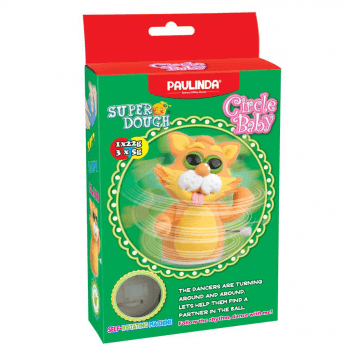 Пластилин Paulinda Super Dough Circle Baby Кот Оранжевый PL-081177-4