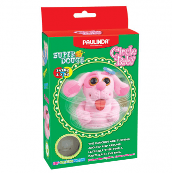 Пластилин Paulinda Super Dough Circle Baby Собака Розовый PL-081177-5