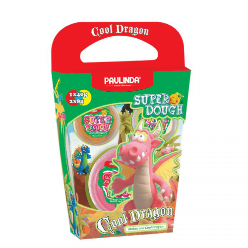 Пластилин Paulinda Super Dough Cool Dragon Дракон Розовый PL-081378-15