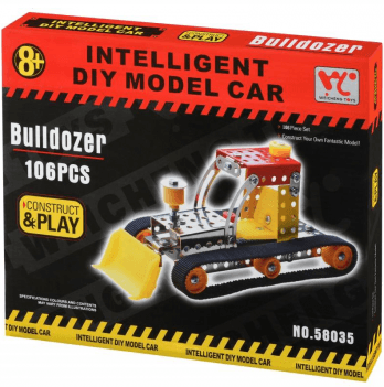 Металлический конструктор Same Toy Inteligent DIY Model Car Бульдозер 58035Ut