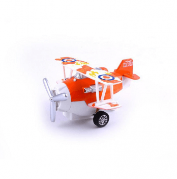 Детская игрушка самолет Same Toy Aircraft Металлический инерционный Оранжевый SY8013AUt-1