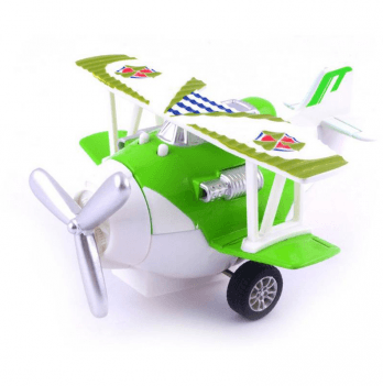 Детская игрушка самолет Same Toy Aircraft Металлический инерционный Зеленый SY8013AUt-4