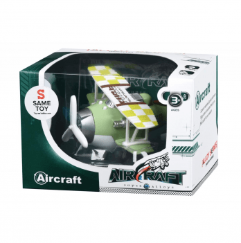 Детская игрушка самолет Same Toy Aircraft Металлический инерционный Зеленый SY8015Ut-2