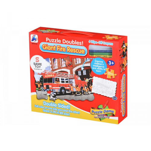 Пазлы раскраска Same Toy Пожарная машина 50 шт 2038Ut