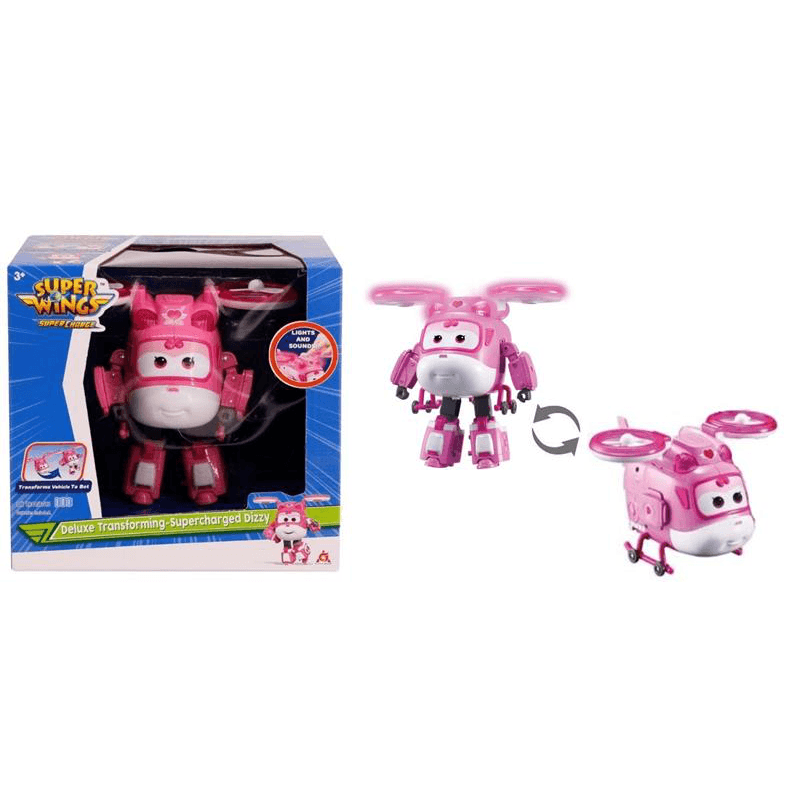 Интерактивная игрушка Super Wings Supercharge Lights&Sounds Dizzy Диззи EU740434 Интерактивная игрушка Super Wings Supercharge Lights&Sounds Dizzy Диззи EU740434